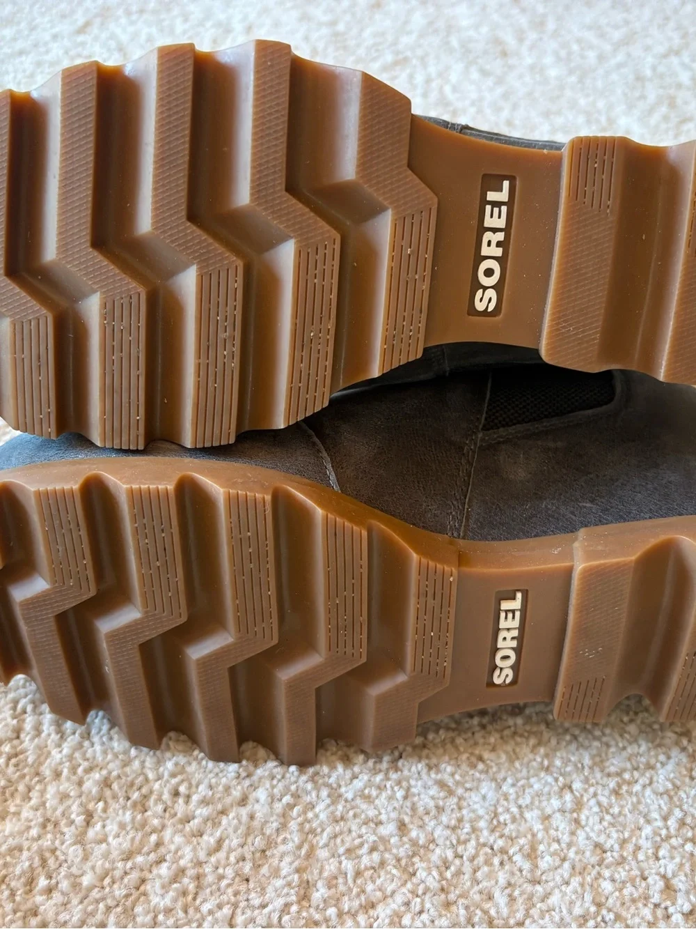 Sorel Wedge Ankle Boots in Charcoal Gray
